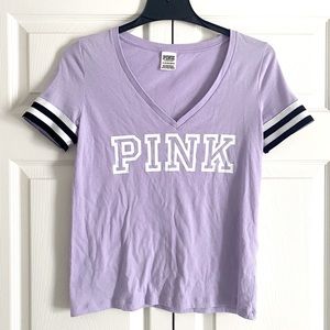 PINK Victorias Secret v-neck purple shirt XS